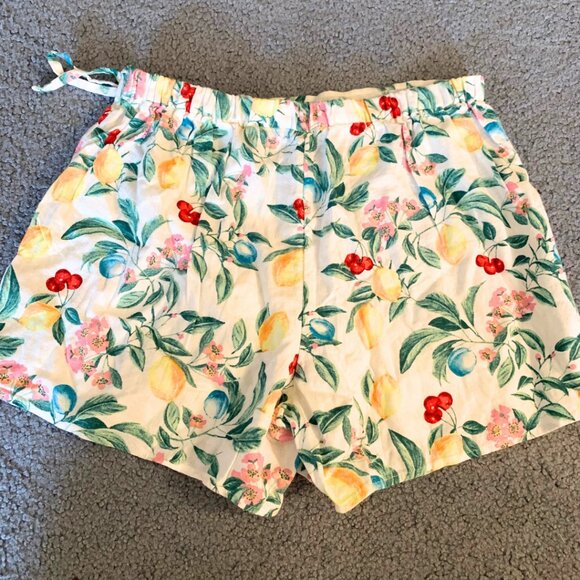 NWT OLD NAVY FRUIT PRINT FAUX-WRAP LINEN SKORT - SIZE L PETITE - Picture 6 of 10